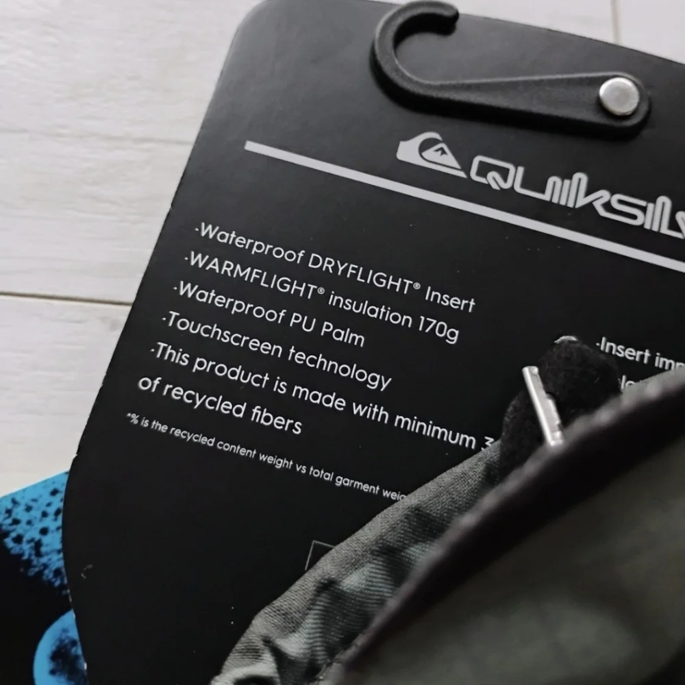 QUIKSILVER NEW Mission Insulated Snow Mitts